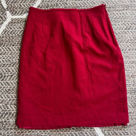 Linda Allard Ellen Tracy Wool Skirt - Picture 2 of 7